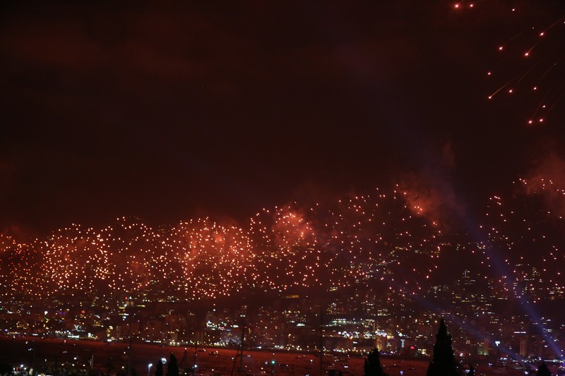 Jounieh Fireworks Show from Trinidad